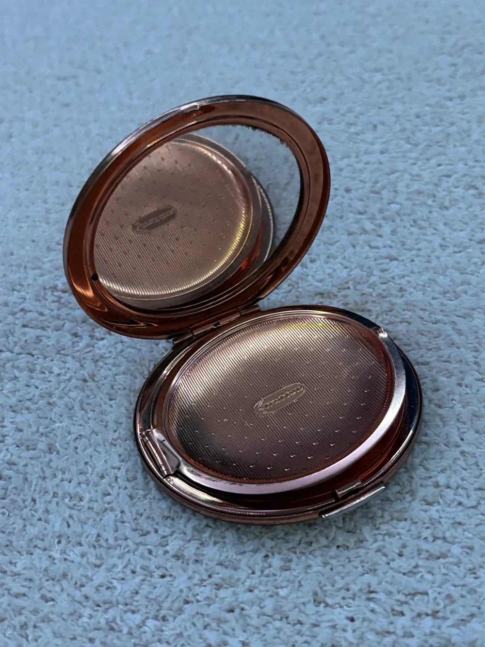 Compact Powder Case in Rose Gold with Mirror